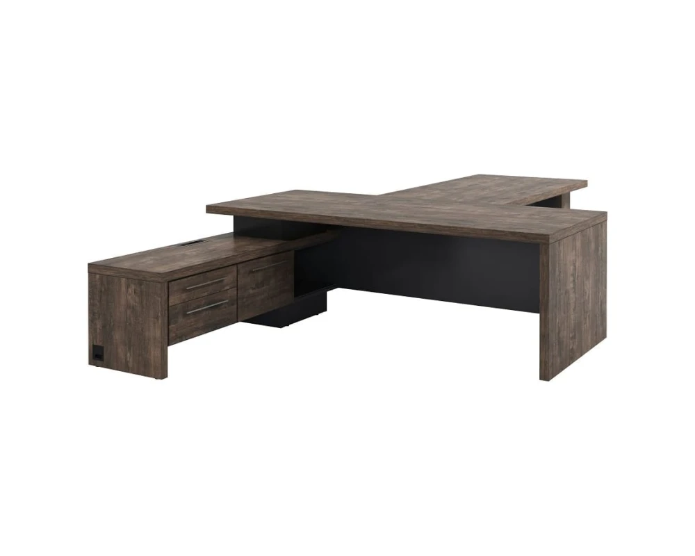 Стол руководителя с опорной тумбой T-922л.1000 Торстон