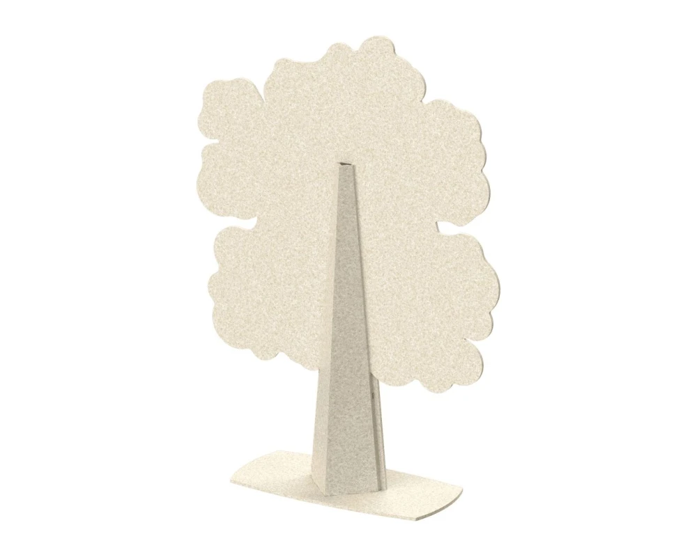 Перегородка "Дуб" 120х40х190 Forest Office Лебединый пух