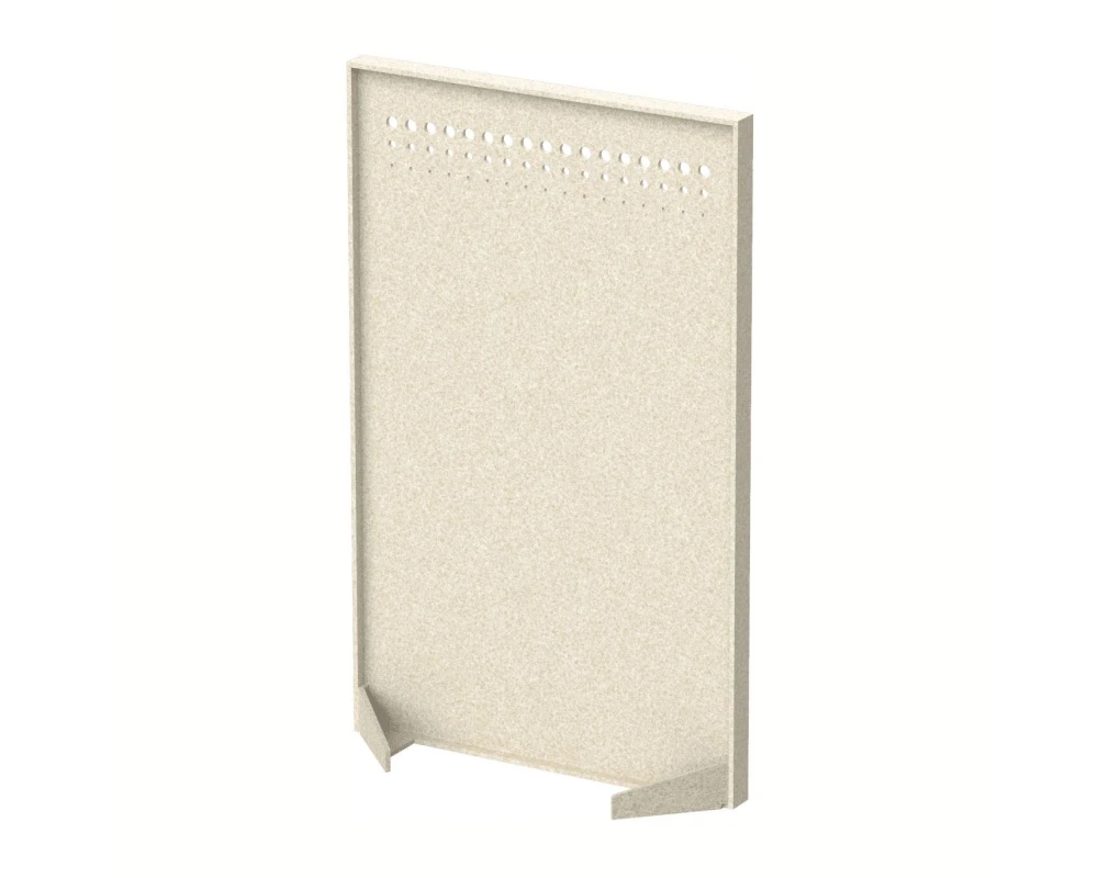 Перегородка с декором "Фритты" 100х40х160 Forest Office Лебединый пух