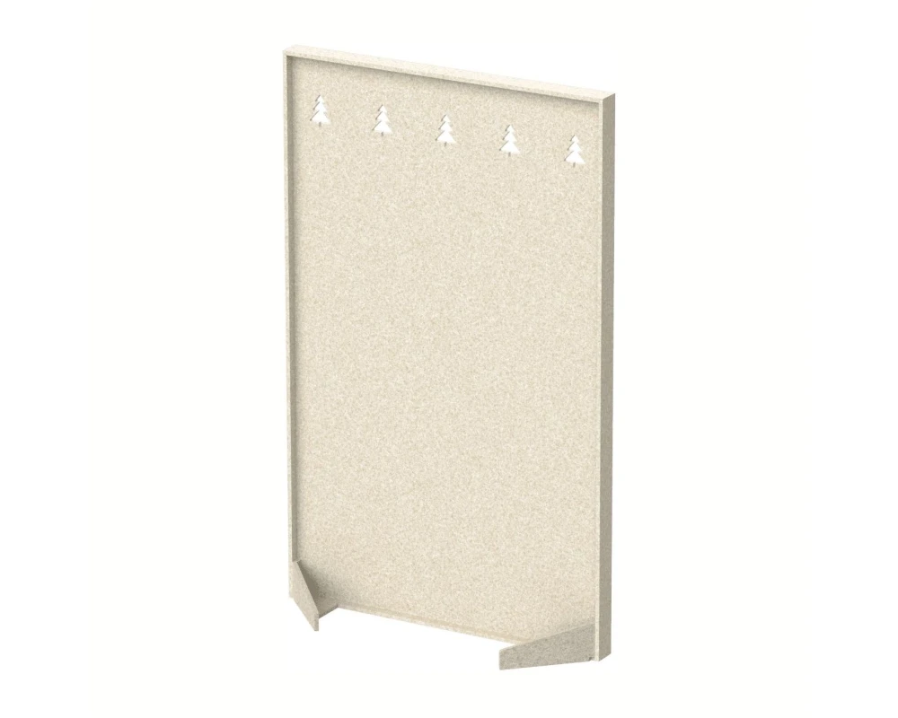 Перегородка с декором "Темный лес" 80х40х160 Forest Office Лебединый пух