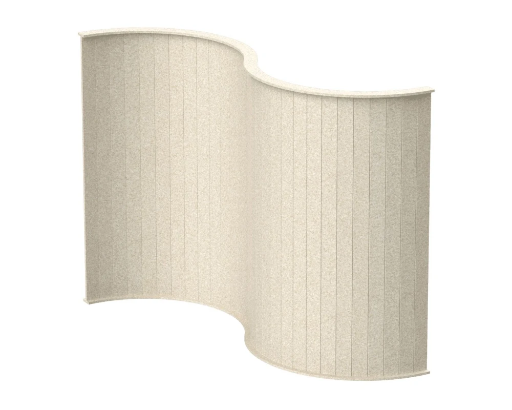 Перегородка S-образная 199х46х180 Forest Office Лебединый пух