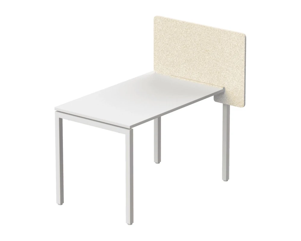 Экран боковой для столешниц толщиной 22 мм, без декора 95х6х50 Forest Office Лебединый пух