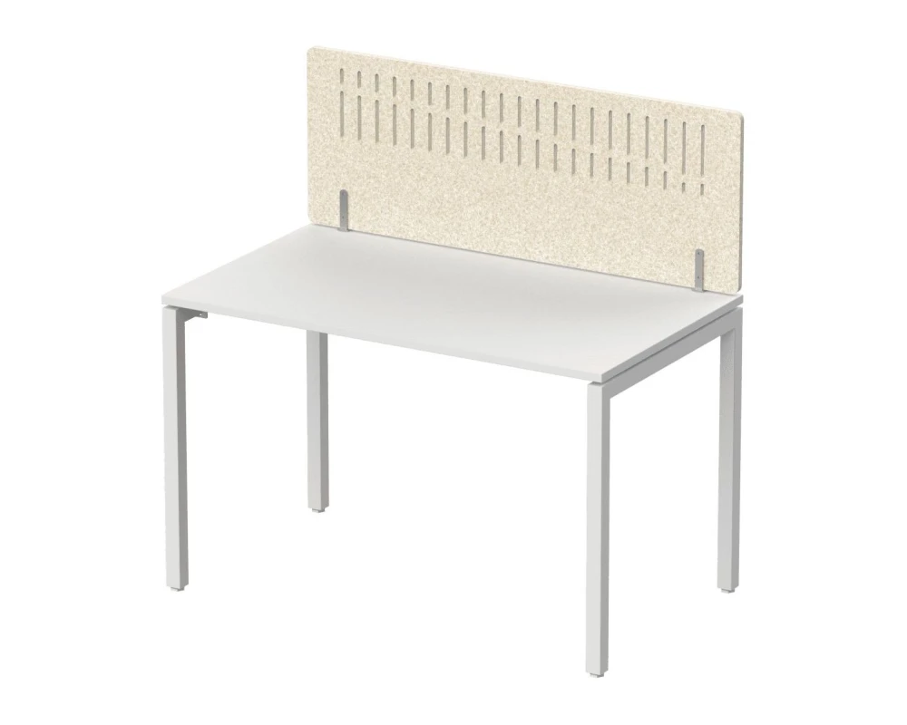 Экран фронтальный / боковой, с декором "Диаграмма роста", без фурнитуры 80х1,2х50 Forest Office Лебединый пух