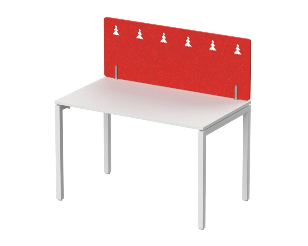 Экран фронтальный / боковой, с декором "Темный лес", без фурнитуры 60х1,2х50 Forest Office Алый коралл