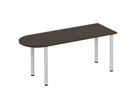 Стол письменный полукруглый на хромированных опорах ФР 2103 Formula images