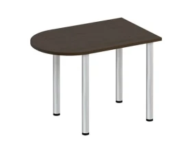 Стол письменный полукруглый на хромированных опорах ФР 2104 Formula images