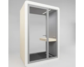 Акустическая кабина LWOP ONE WORK (задняя стенка стекло) images