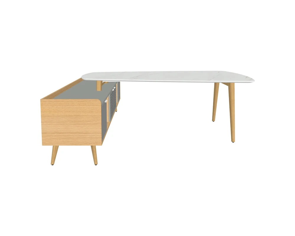 Конференц-стол с опорной тумбой Rem-210.1+Rem-35 Remo