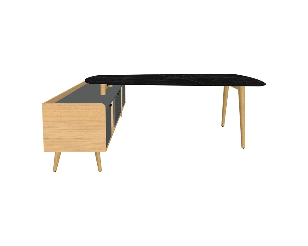 Конференц-стол с опорной тумбой Rem-210.1+Rem-35 Remo