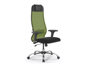 Кресло ErgoLife 11/подл.200/осн.Sit 003 Сетка/Ткань, Зеленый/Черный images