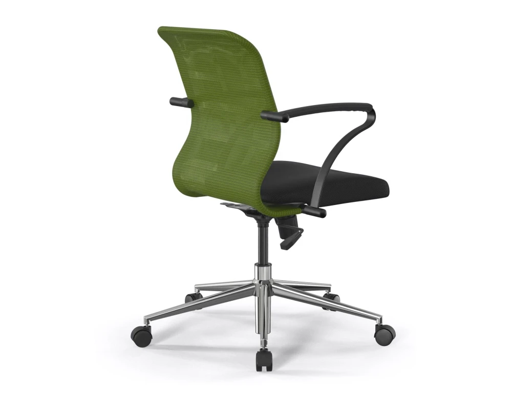 Кресло ErgoLife S 8 M4-8K M09.B23.G18.W01 Сетка/Ткань, Зеленый/Черный