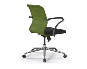 Кресло ErgoLife S 8 M4-8K M09.B23.G18.W01 Сетка/Ткань, Зеленый/Черный images