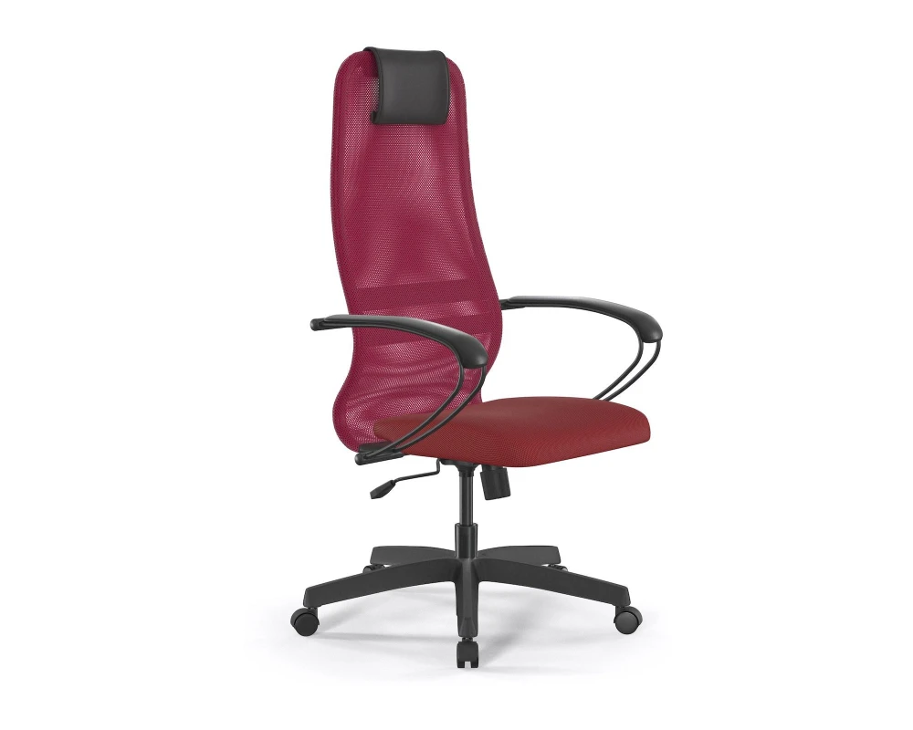 Кресло SU-B-8/подл.130/осн.001 Сетка/Ткань, Красный