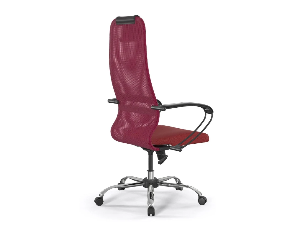 Кресло SU-B-8/подл.130/осн.003 Сетка/Ткань, Красный