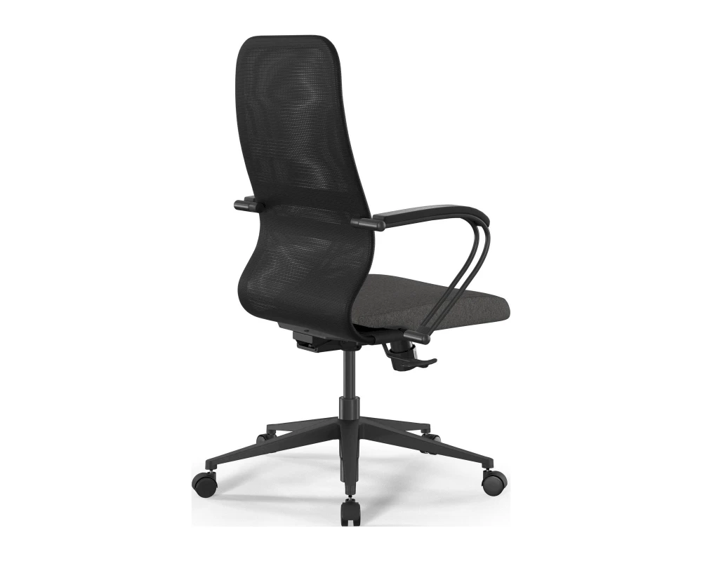 Кресло ErgoLife SynchroSit 8 B2-9K M25.B11.G19.W02 (подл. 2) Сетка/Ткань, Черный/Темно-серый