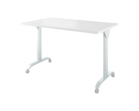 Стол на колёсах с откидной столешницей (1400х700х760) Дублин металл images