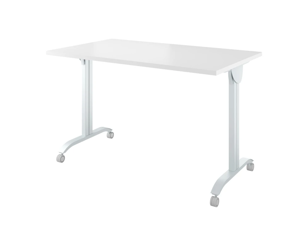 Стол на колёсах с откидной столешницей (1600х700х760) Дублин металл