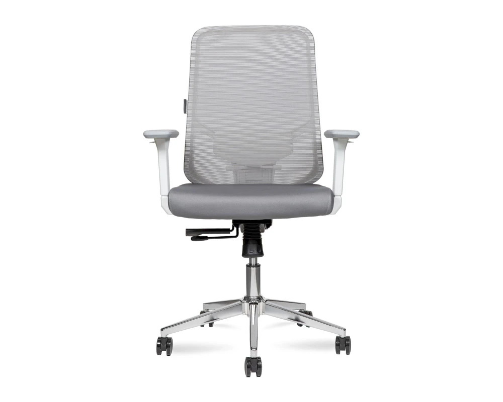 Кресло Norden Бэст LB вайт / Best LB white белый пластик Сетка/Ткань, Серый