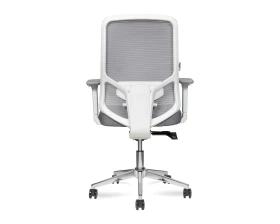 Кресло Norden Бэст LB вайт / Best LB white белый пластик Сетка/Ткань, Серый images