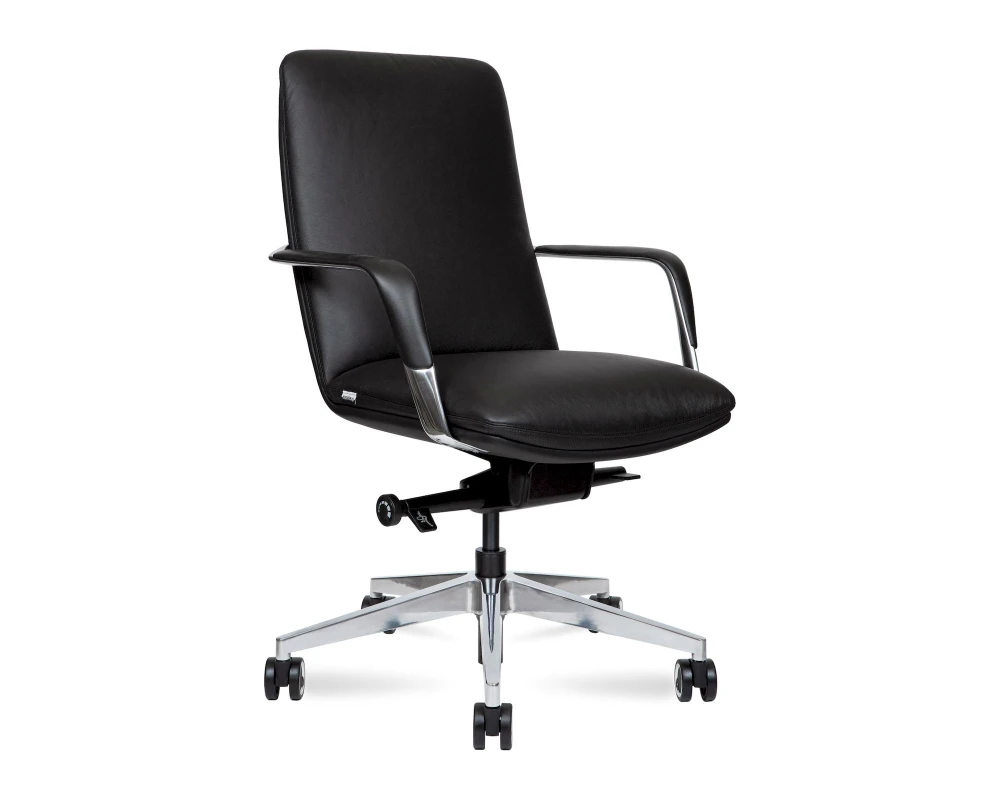 Кресло Norden Нэо / Neo LB Натуральная кожа, Черный