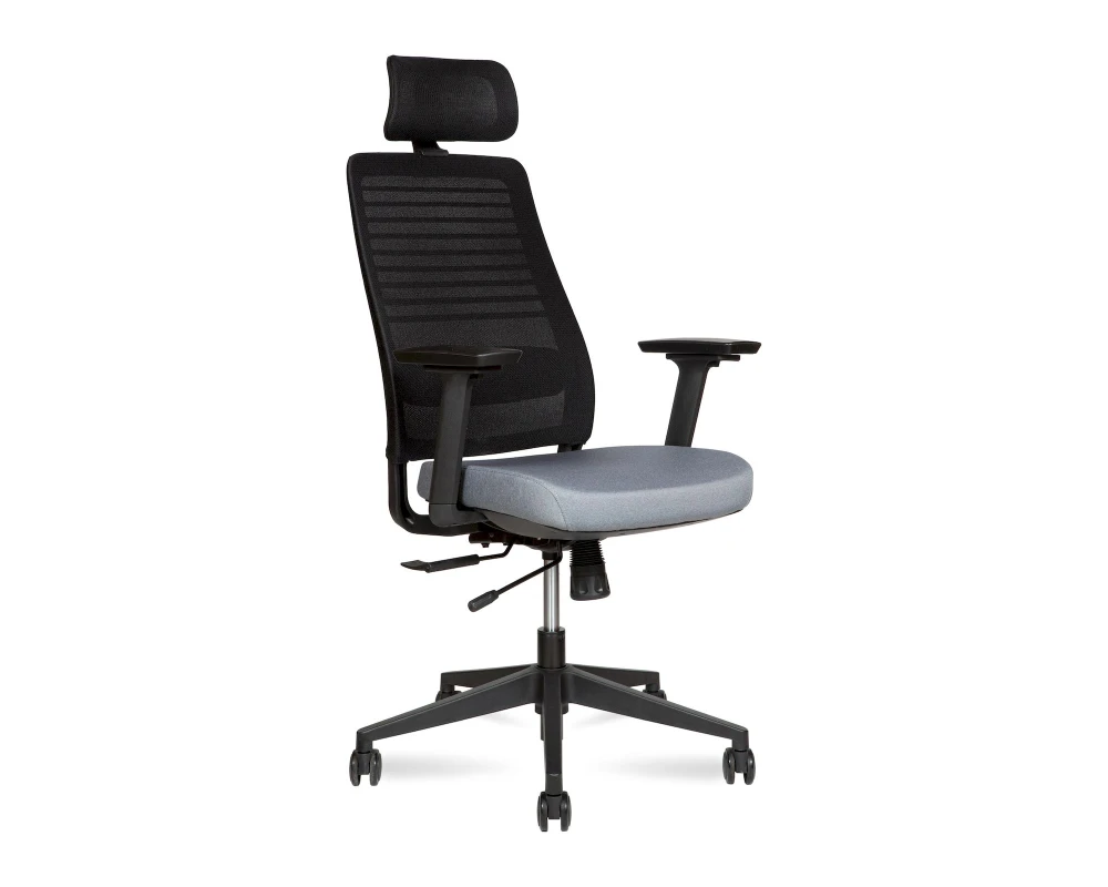 Кресло Norden Кейс / Case Сетка/Ткань, Черный/Серый