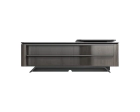 Стол руководителя на опорной сервисной тумбе - правый 2480x2240x750-1150 Atlas (Sun) images