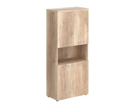 Шкаф с 2-мя комплектами глухих малых дверей и топом TP images