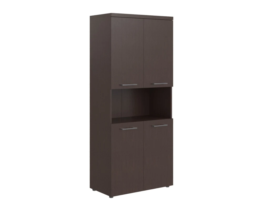 Шкаф с 2-мя комплектами глухих малых дверей и топом TP