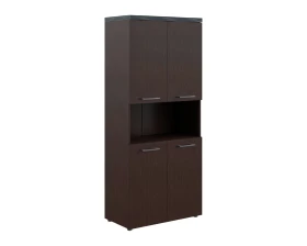 Шкаф с 2-мя комплектами глухих малых дверей и топом TP images